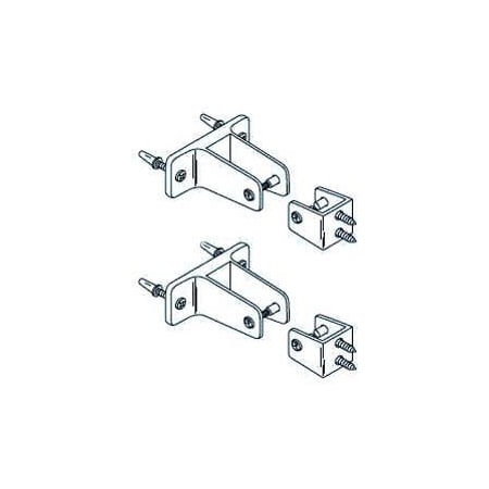 Metpar Corp Mid Panel to Wall and Panel to Pilaster Bracket Kit for Steel Partition 15-521